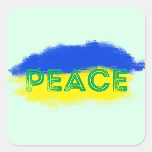 ウクライナの自由に対する平和の立ち上げ スクエアシール (正面)