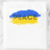 ウクライナの自由に対する平和の立ち上げ 長方形シール (バッグ)