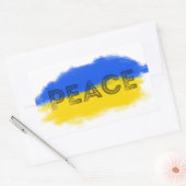 ウクライナの自由に対する平和の立ち上げ 長方形シール (封筒)