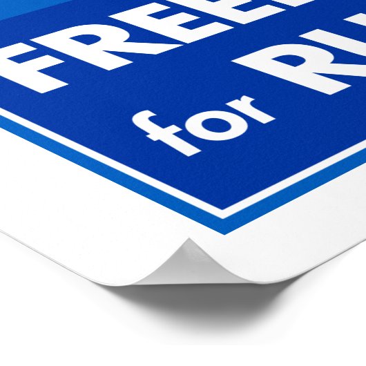 ウクライナの自由のためのロシアのための平和 ポスター (角)