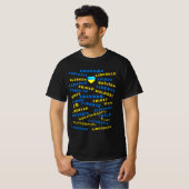 ウクライナの自由 – Свобода -国際的文字 Tシャツ (正面フル)