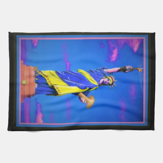 ウクライナの自由 キッチンタオル (横)