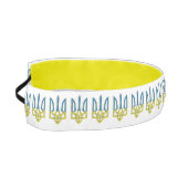 ウクライナの色のウクライナ産トリデントテクスチャード国旗 アスレチックヘッドバンド (左)