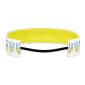 ウクライナの色のウクライナ産トリデントテクスチャード国旗 アスレチックヘッドバンド (裏面)