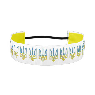 ウクライナの色のウクライナ産トリデントテクスチャード国旗 アスレチックヘッドバンド