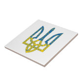 ウクライナの色のウクライナ産トリデントテクスチャード国旗 タイル (側面)