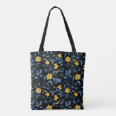 ウクライナの花の民族芸術モチーフ トートバッグ (裏面)