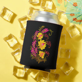 ウクライナの花の民芸 缶クーラー