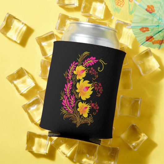 ウクライナの花の民芸 缶クーラー (インサイチュ 夏)