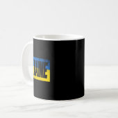 ウクライナの衣類 - かわいいウクライナ人のデザイン コーヒーマグカップ (正面左)