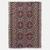 ウクライナの装飾フォークシームレスパターンブランケット スローブランケット (正面縦)