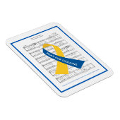 ウクライナの賛美歌の楽譜のための祈りの言葉 マグネット (右側)