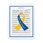 ウクライナの賛美歌の楽譜のための祈りの言葉 マグネット (縦)