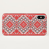 ウクライナの赤い日曜日の刺繍のiPhoneの銀河系の箱 Case-Mate iPhoneケース (裏面(横))