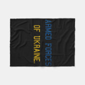 ウクライナの軍隊。 フリースブランケット (正面(横))