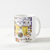 ウクライナの雪だるまおよび子供 コーヒーマグカップ (正面右)