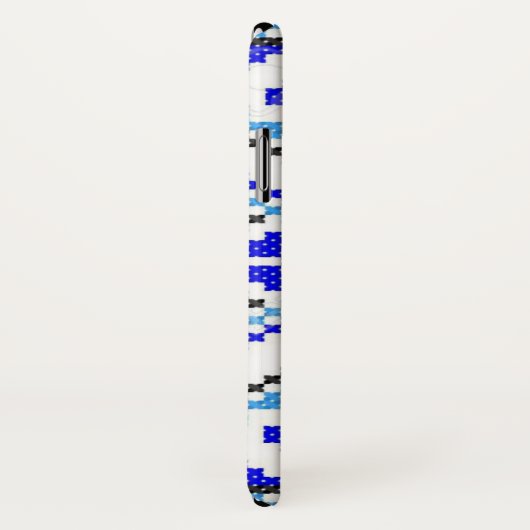 ウクライナの青いGeoの刺繍のiPhoneの銀河系の箱 Case-Mate iPhoneケース (裏面/右)