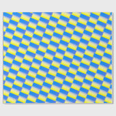 ウクライナの青と黄色のインスパイア傾斜アンチ戦争 ラッピングペーパー (フラット)