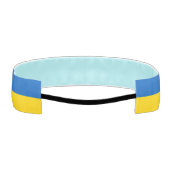 ウクライナの青と黄色のサポート アスレチックヘッドバンド (裏面)