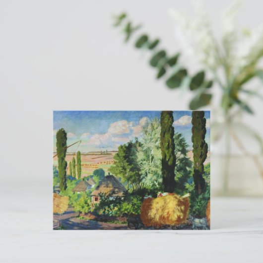 ウクライナの風景のアートワーク ポストカード (スタンド正面)