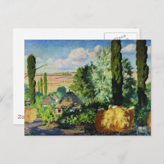 ウクライナの風景のアートワーク ポストカード (正面/裏面)