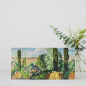 ウクライナの風景（農村の農場） （ウクライナの芸術） カード (スタンド正面)