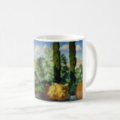 ウクライナの風景（農村の農場） （ウクライナの芸術） コーヒーマグカップ (正面右)