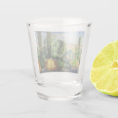 ウクライナの風景（農村の農場） （ウクライナの芸術） ショットグラス (裏面)