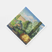 ウクライナの風景（農村の農場） （ウクライナの芸術） スタンダードランチョンナプキン (角)