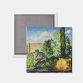 ウクライナの風景（農村の農場） （ウクライナの芸術） マグネット (正面/裏面)