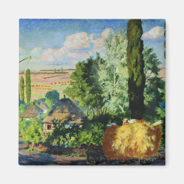 ウクライナの風景（農村の農場） （ウクライナの芸術） マグネット