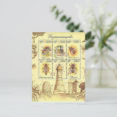 ウクライナの養蜂スタンプ ポストカード (スタンド正面)