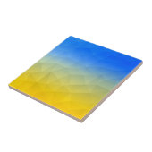 ウクライナの黄色い青の幾何学的メッシュパターン タイル (側面)