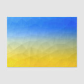 ウクライナの黄色い青の幾何学的メッシュパターン 薄葉紙 (正面)