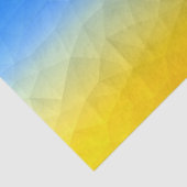 ウクライナの黄色い青の幾何学的メッシュパターン 薄葉紙 (詳細)