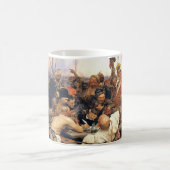 ウクライナのKozakyの応答かRepin著コサック人 コーヒーマグカップ (中央)