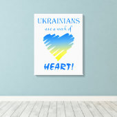 ウクライナはハート キャンバスプリント (インサイチュ (ウッドフロア))