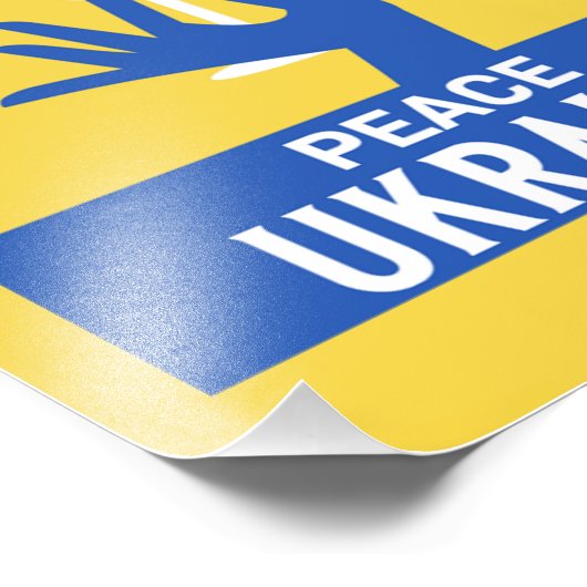 ウクライナは戦争と平和を終わらせる フォトプリント            (角)