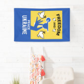 ウクライナは戦争と平和を終わらせる 横断幕 (インサイチュ)