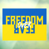 ウクライナへの恐怖に対する自由 ウィンドウサイン (シート3)