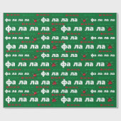 ウクライナをテーマにしたクリスマスラップ – Fa La La ラッピングペーパー (フラット)