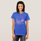 ウクライナを愛しています。ペトリキウカ絵画 水彩画 Tシャツ (正面フル)