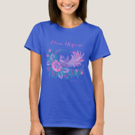 ウクライナを愛しています。ペトリキウカ絵画 水彩画 Tシャツ