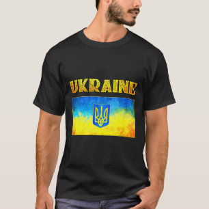 ウクライナを支持するウクライナ国旗のTシャツ ウクライナ Tシャツ