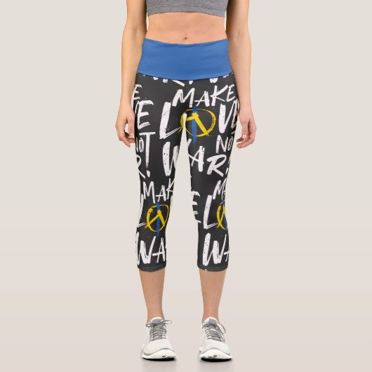 ウクライナを支援しない愛を作る カプリレギンス (正面)