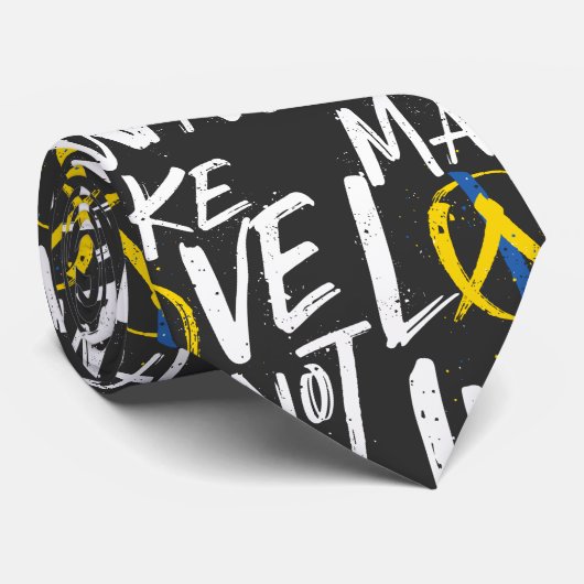ウクライナを支援しない愛を作る ネクタイ (ロール)