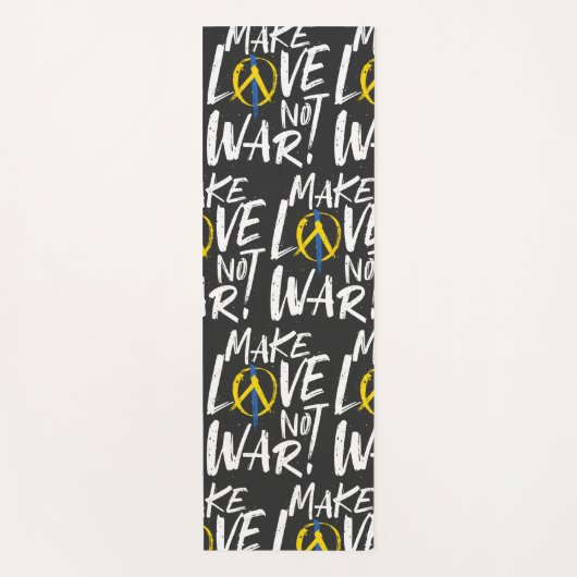 ウクライナを支援しない愛を作る ヨガマット (正面)