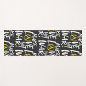 ウクライナを支援しない愛を作る ヨガマット (正面(横))