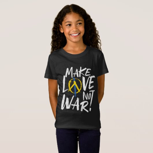 ウクライナを支援しない愛を作る Tシャツ (正面フル)