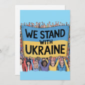 ウクライナを支援するクラウドデザイン、統一と自由 シーズンカード (正面/裏面)